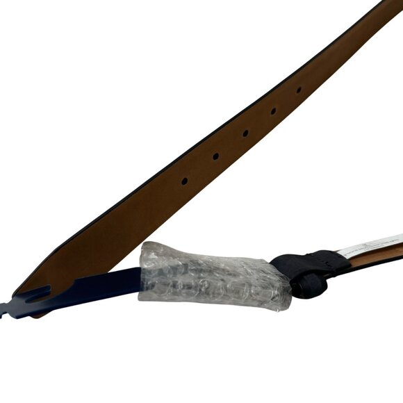 Cole Haan genuine leather men's belt black color size 40/100 buckle closure new - Picture 6 of 6